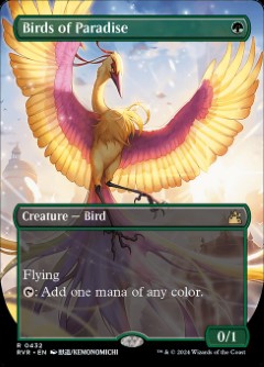 Birds of Paradise Ravnica Remastered Anime Bordless